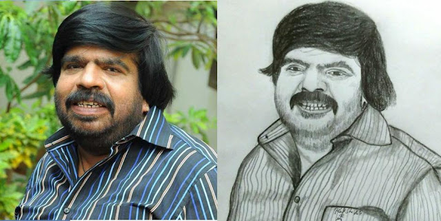 PENCIL DRAWING - ACTOR T.RAJENDAR