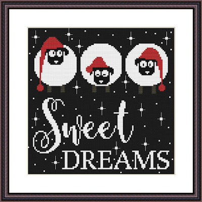 Sweet dreams cross stitch pattern - Tango Stitch