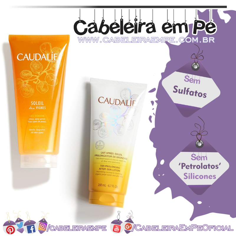 Gel De Banho Soleil Des Vignes e Loção Pós-sol Bronzeado Prolongado - Caudalie