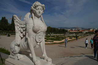 Esfinge no  Belvedere em Viena Áustria