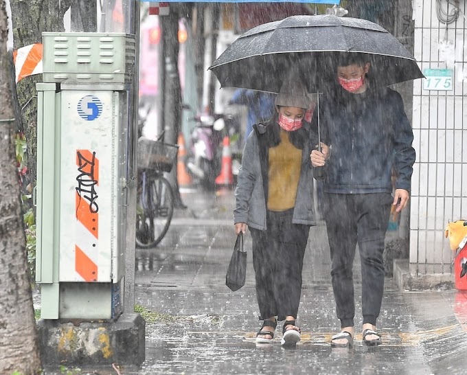 鋒面29日通過 中部以北、東北部防雷雨