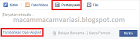 tambahkan opsi angket
