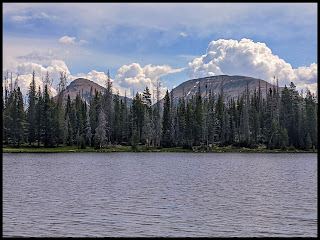 Notch Mountain Uintas in the Background of Crystal Lake