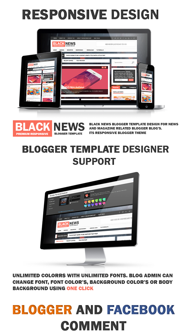 BlackNews Blogger Template - Tạp chí tin tức chuyên nghiệp