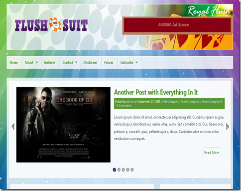 Flush Suit Blogger Template
