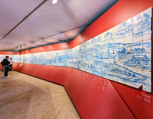 23 meter panoramic view of Lisbon at the National Tile Museum