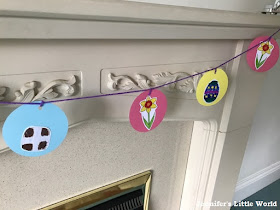 Easter bunting using free resources from Twinkl