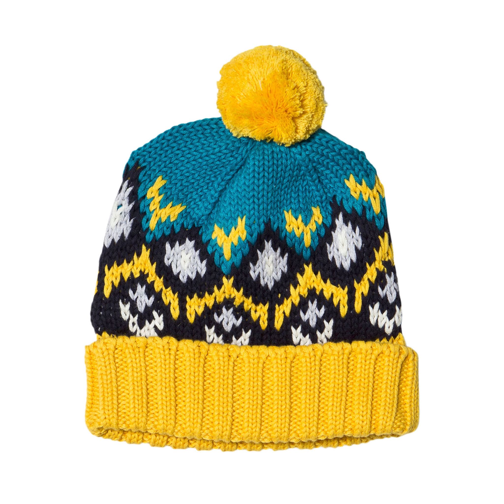 Kids Yellow Knitted Hat from Frugi