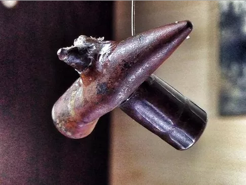 Two collided bullets from the Battle of Gallipoli