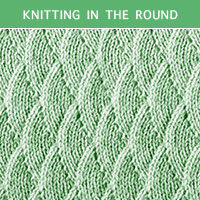 Eyelet Lace 78 -Knitting in the round