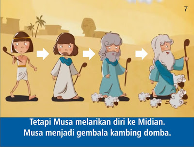 Komik Alkitab Anak: TUHAN MEMANGGIL MUSA (Bagian 2 