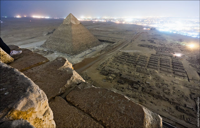 Fotografias desde la cima de la pirámide