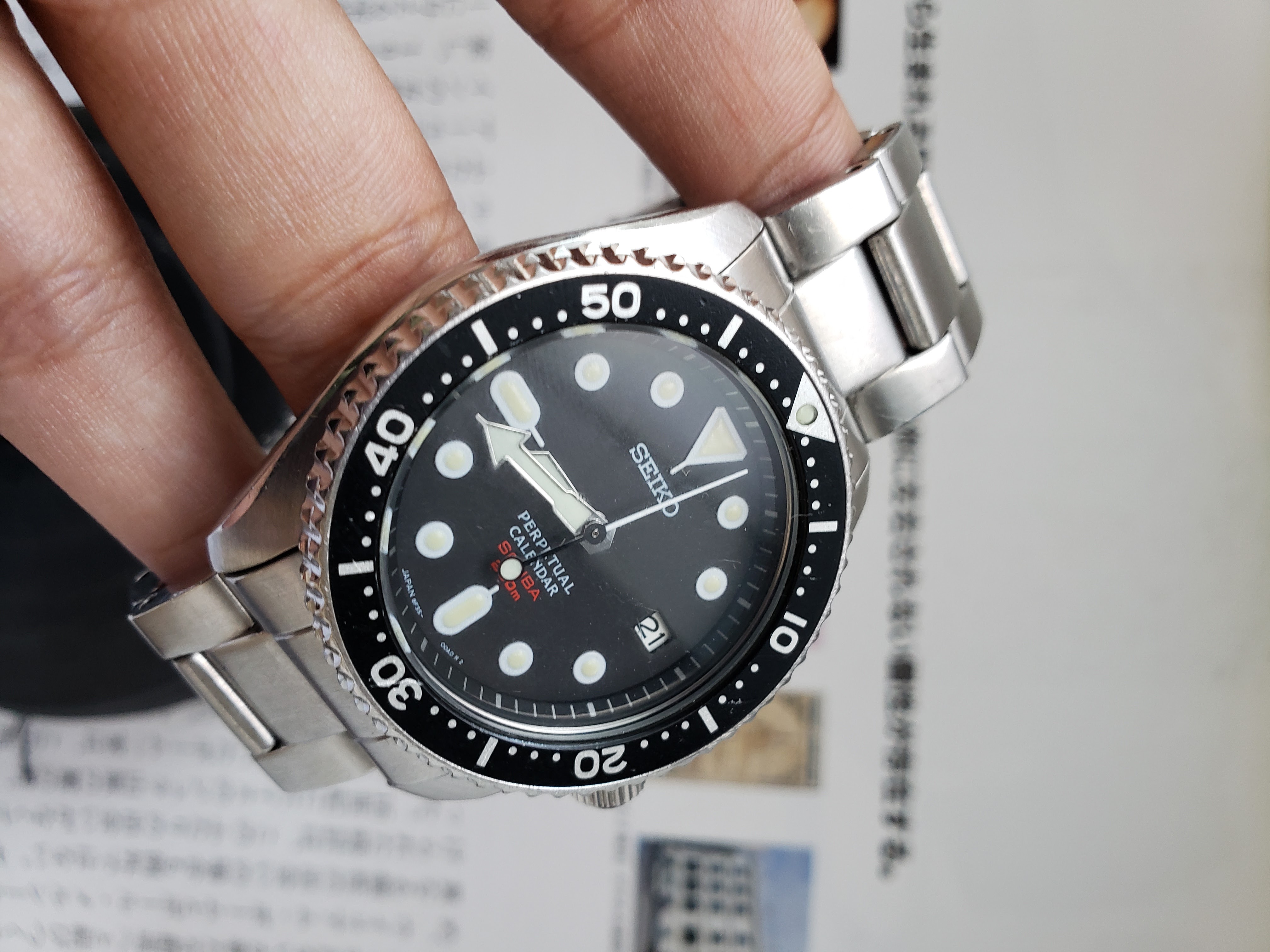 Seiko SBCM023 Diver Quartz Perpetual Calendar Scuba 200 M  |  MUGIPAJENG