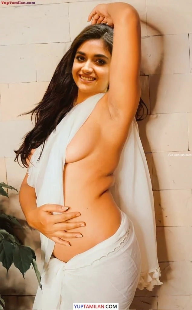 Keerthy Suresh Sexy Topless Photos with Revealing Boobs