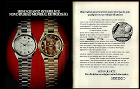 Seiko watch; 1974. década de 70. os anos 70; propaganda na década de 70; Brazil in the 70s, história anos 70; Oswaldo Hernandez;