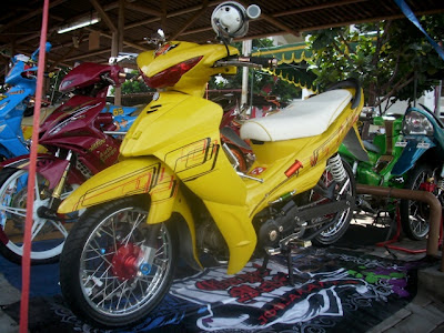 modifikasi jupiter z warna kuning variasi modif jupiter