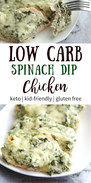 Low Carb Spinach Dip Chicken