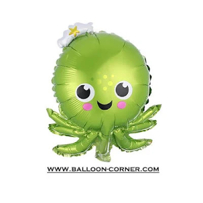 Balon Foil Mini Octopus / Gurita Mini