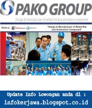 Lowongan Kerja PAKO Group Terbaru Bulan November 2017