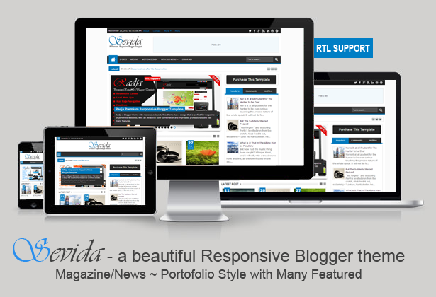 >Sevida Blogger Template Features