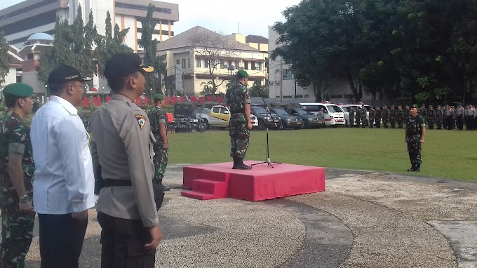 Dandim Depok Pimpin Apel Gelar Pasukan Penanggulanan Bencana