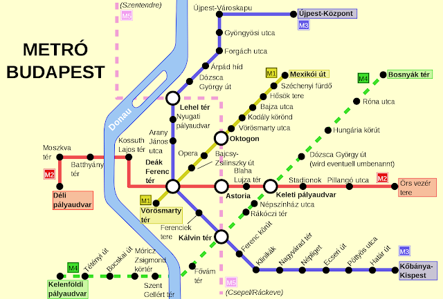 Budapest en tres días: Plano de Metro