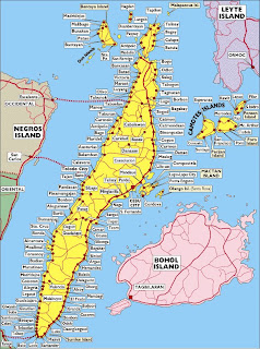 map of Cebu island and periphery