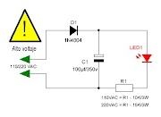 LED conectado a 110-220vac.