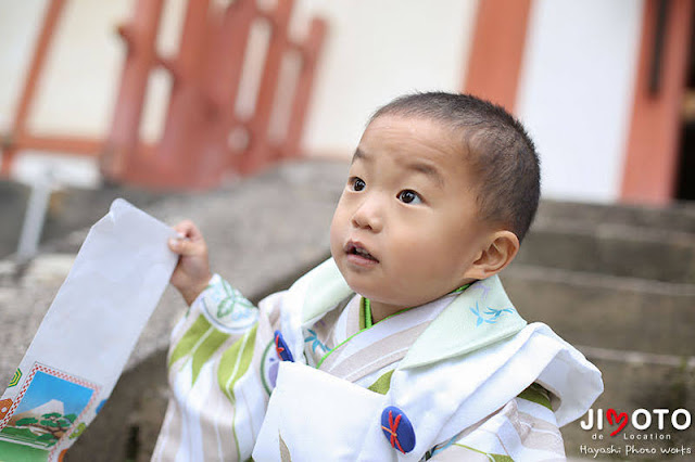 手向山八幡宮でのお宮参りと七五三出張撮影