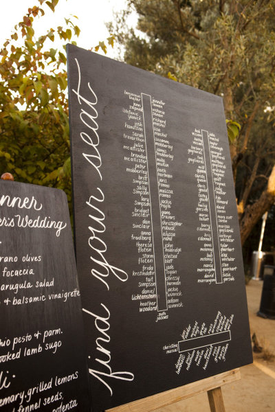 Seating charts and place cards are no longer plain and boring