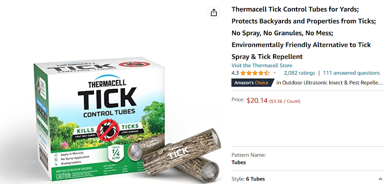 Tick Tubes from Amazon