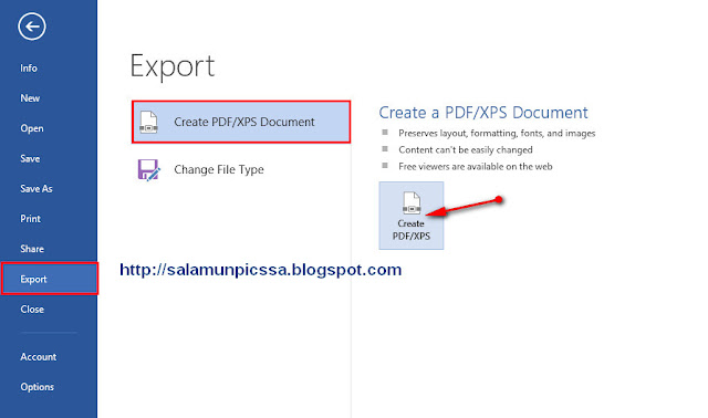 Cara menyimpan file word ke pdf pada microsoft word  Cara Menyimpan File Word ke Pdf pada Microsoft Word