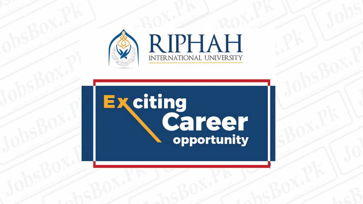 Riphan International University RIU jobs 2022 Application Form