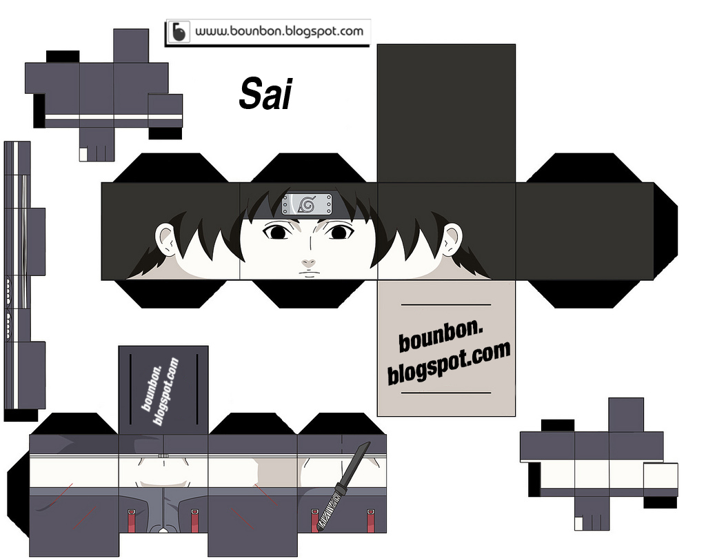 Www.bounbon.blogspot.com: PaperCraft - Naruto Series