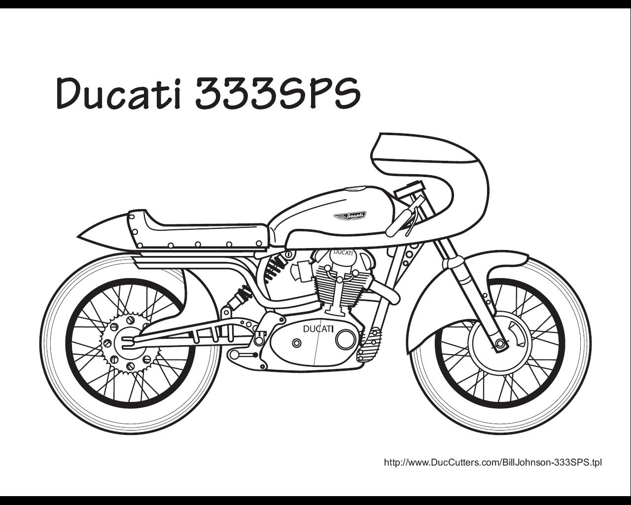 10 Mewarnai Gambar Motor Balap