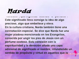 ▷ Significado del nombre Narda