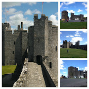 Once in Pembroke the castle is easy to find. Towering above the banks of the . (castle collage )