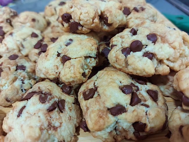 Galletas de licor de anís con chocolate