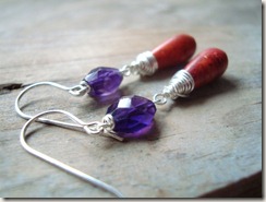 amethyst coral earr3