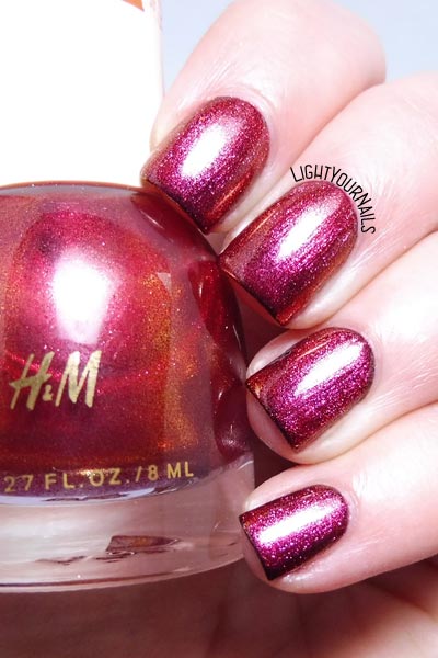 Smalto H&M Amaranthine nail polish #HM #nails #unghie #lightyournails
