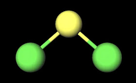 SCl2 Ball and Stick Model