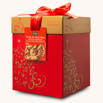 Panettone Trufado tradicional de frutas Cacau Show