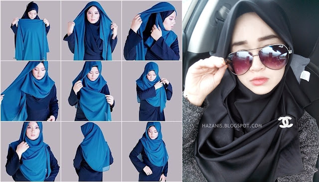 Tutorial Pakai Bawal Satin