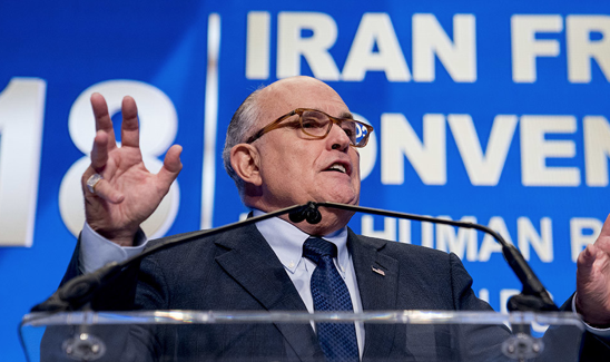 Giuliani: Trump is 'committed to' regime change in Iran