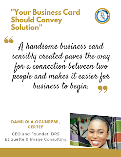 Your Business Card Should Convey Solution