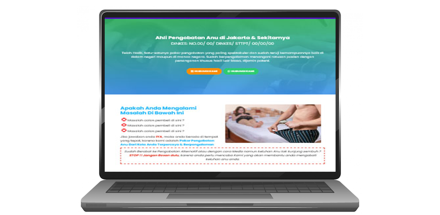 landing page blogspot