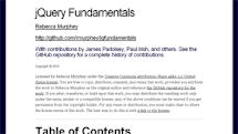 jQuery Fundamentals