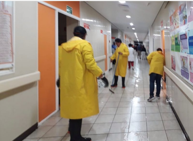 Se inunda el hospital del sur de nativitas tlaxcala