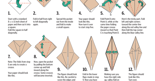 arischtia s BLOG Cara  Membuat Origami  Bangau How to 