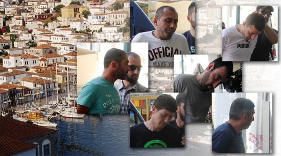 Δείτε τους επτά Γεωργιανούς που συνελήφθησαν για τη δολοφονία του εστιάτορα στην Ύδρα....